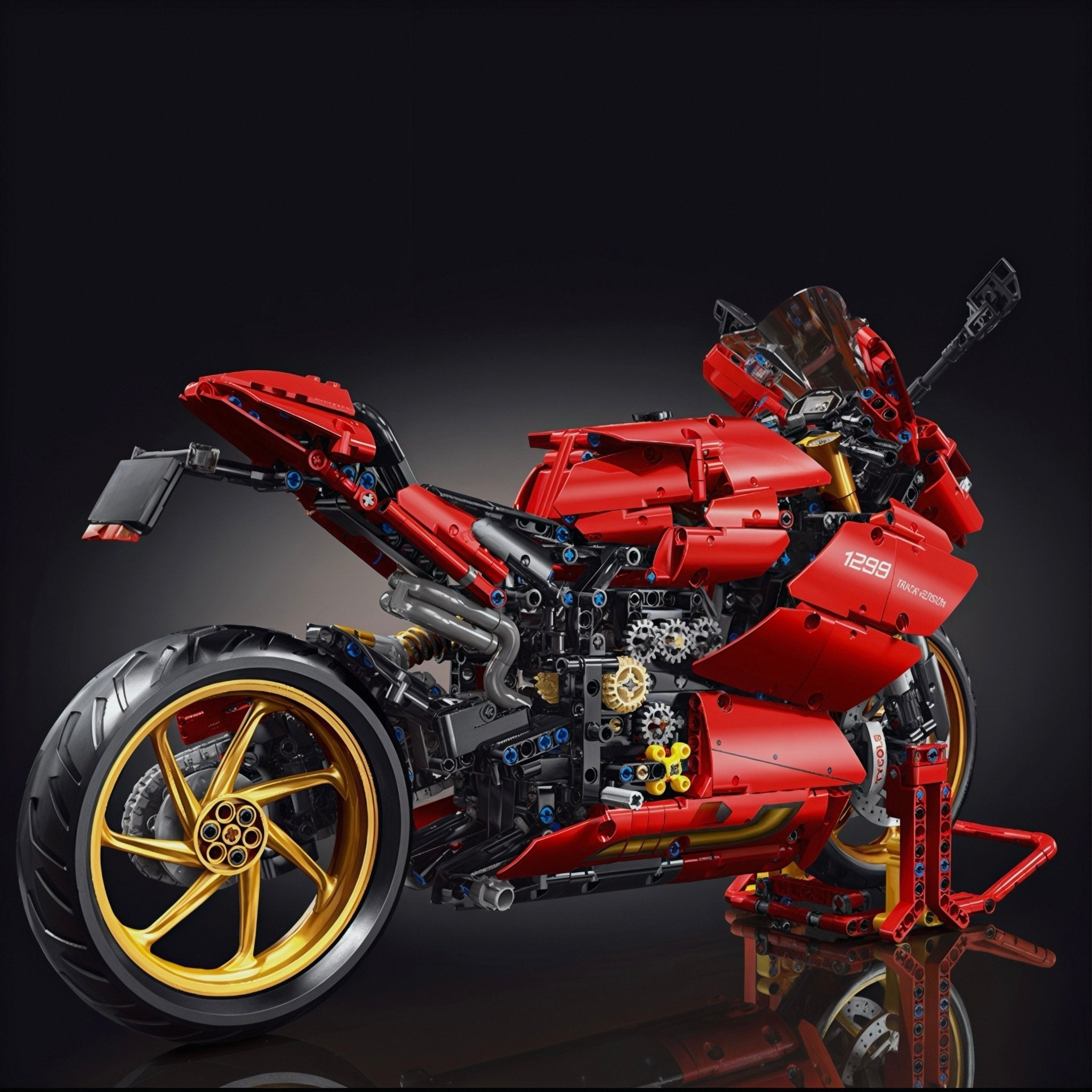 V4 Racing Superbike - Building Set | Power Brickz