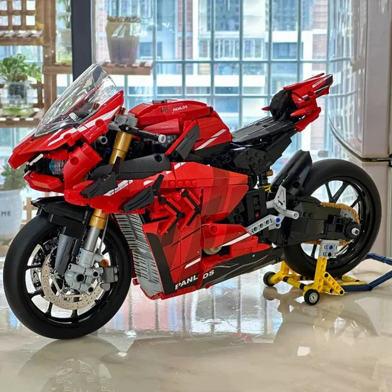 High-Performance Superbike Concept – Red - Building Set | Power Brickz