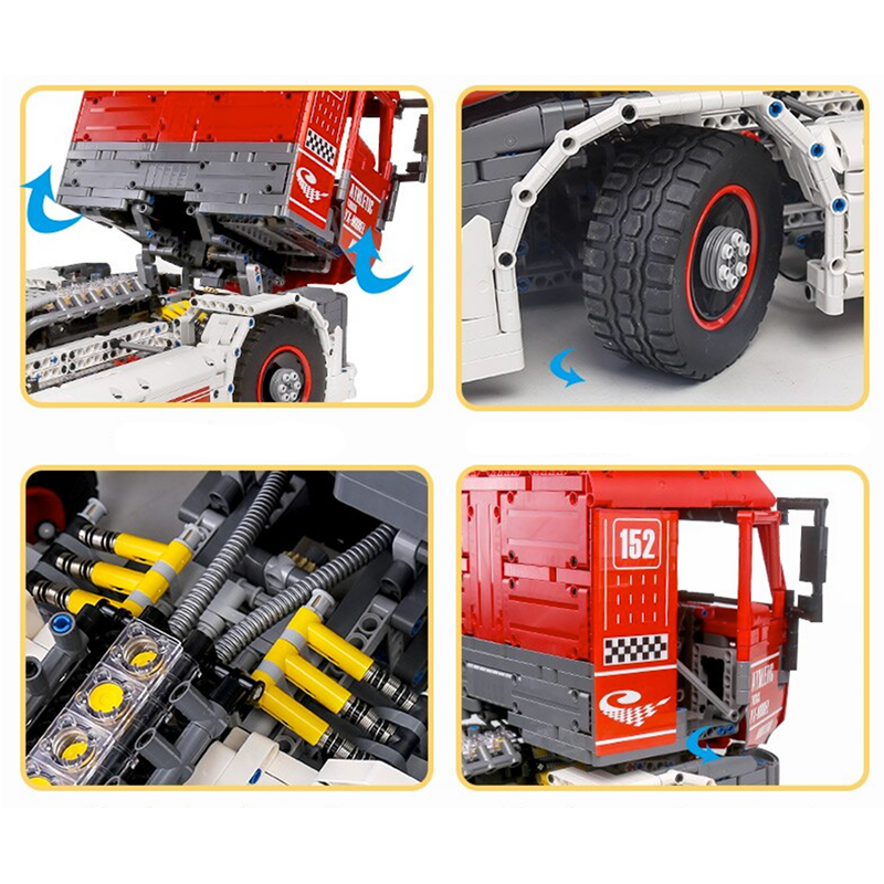 Race Truck Remote Control - Building Blocks Set | Power Brickz