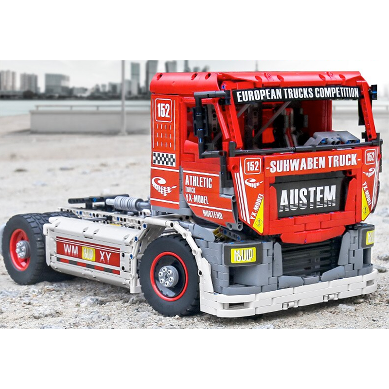 Race Truck Remote Control - Building Blocks Set | Power Brickz
