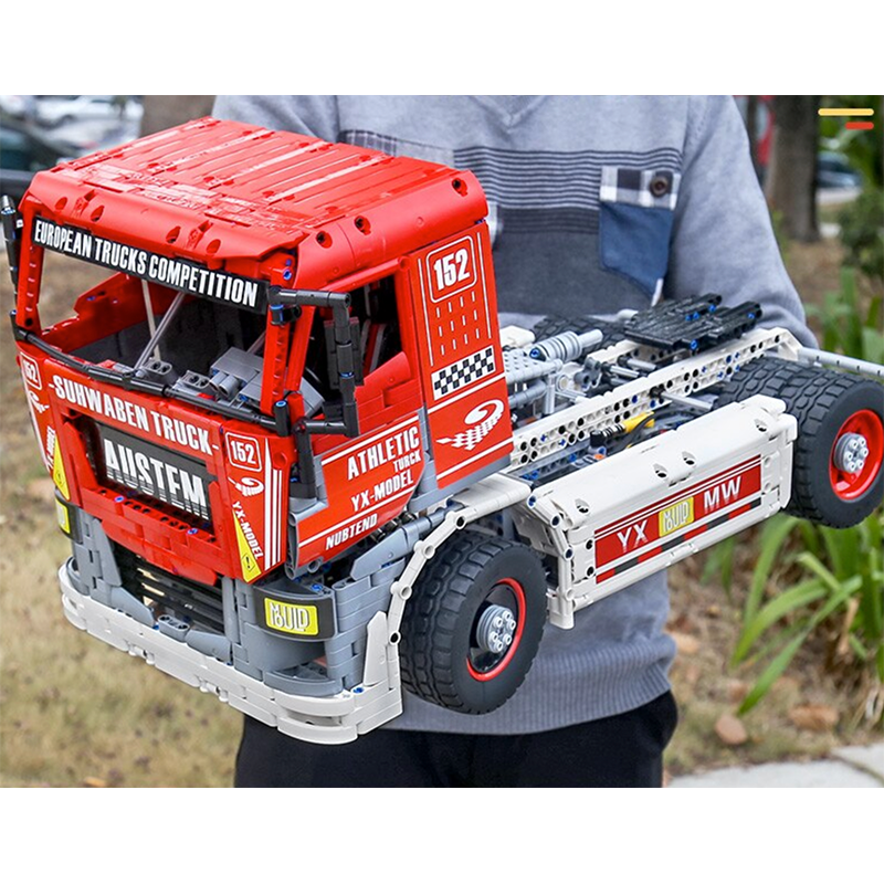 Race Truck Remote Control - Building Blocks Set | Power Brickz