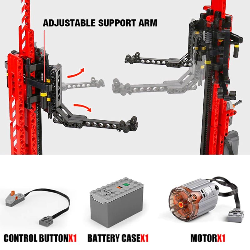 Electric Car Lift - Building Set | Power Brickz