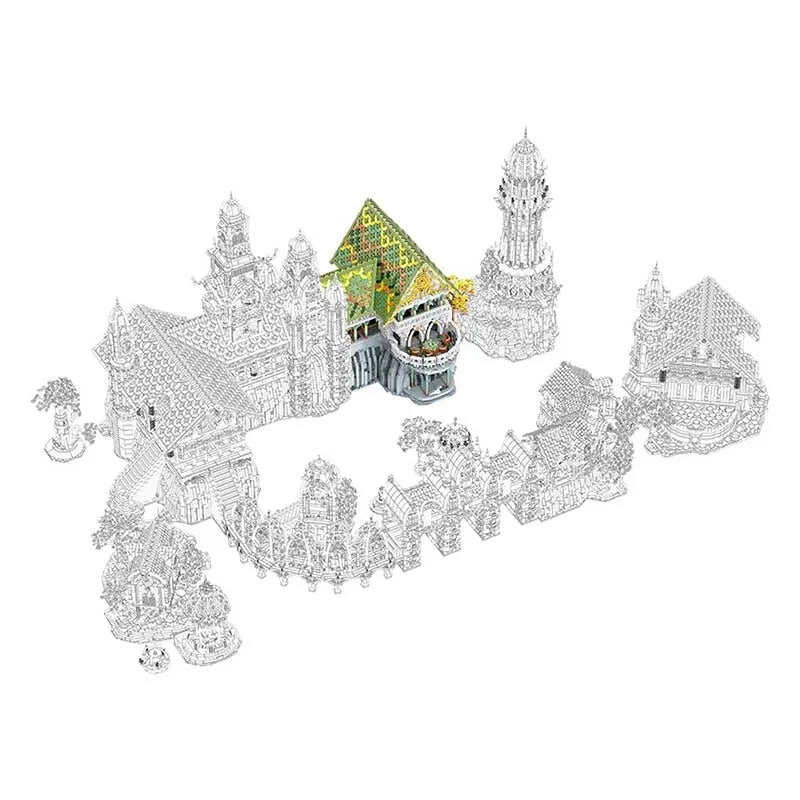 Elven Mountain Sanctuary | 37897pcs - Power Brickz