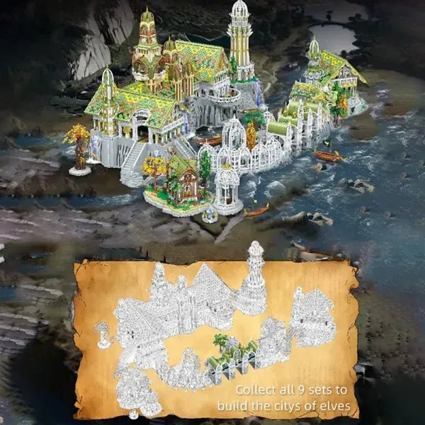 Elven Mountain Sanctuary | 37897pcs - Power Brickz