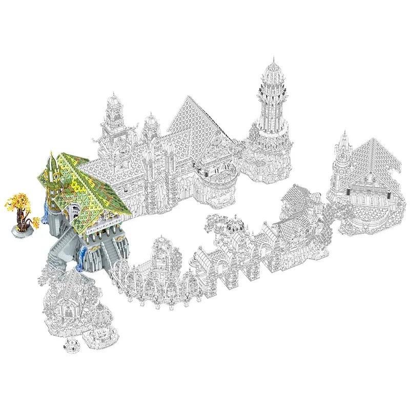 Elven Mountain Sanctuary | 37897pcs - Power Brickz