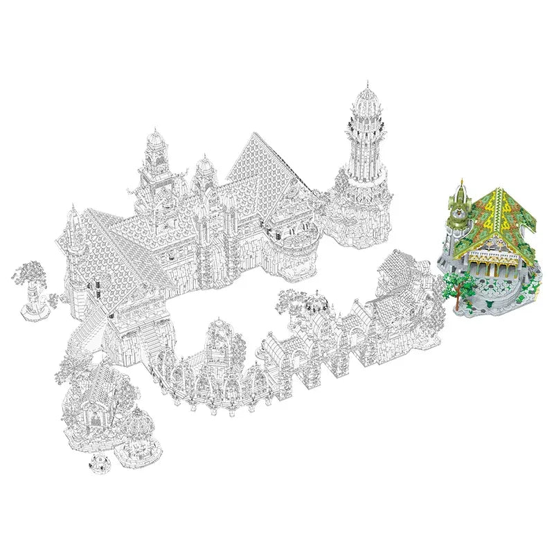 Elven Mountain Sanctuary | 37897pcs - Power Brickz