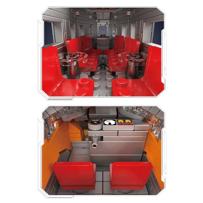 EMD F7 Locomotive | 1540pcs - Power Brickz