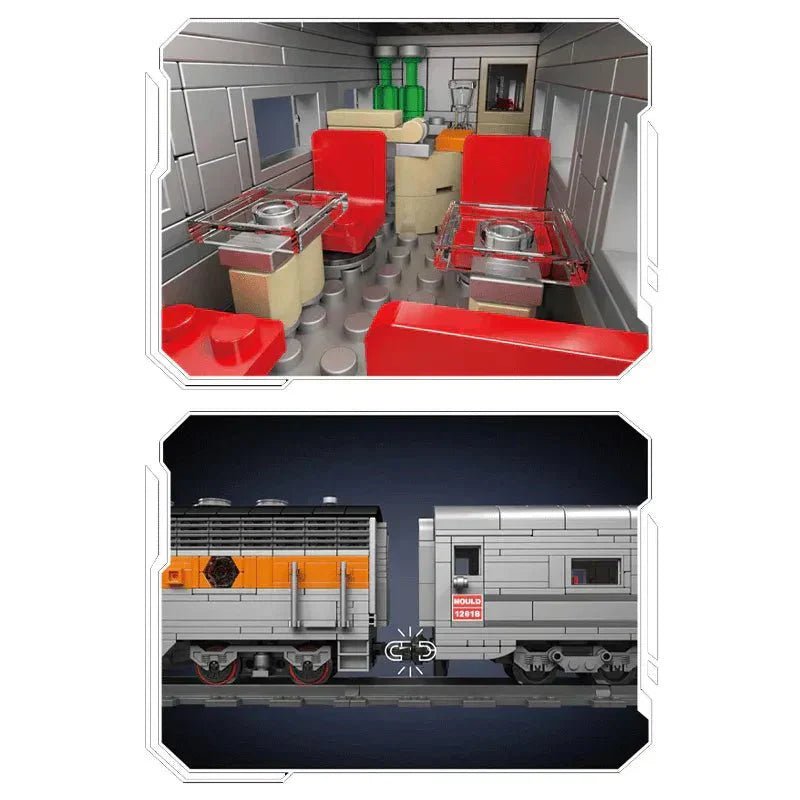 EMD F7 Locomotive | 1540pcs - Power Brickz