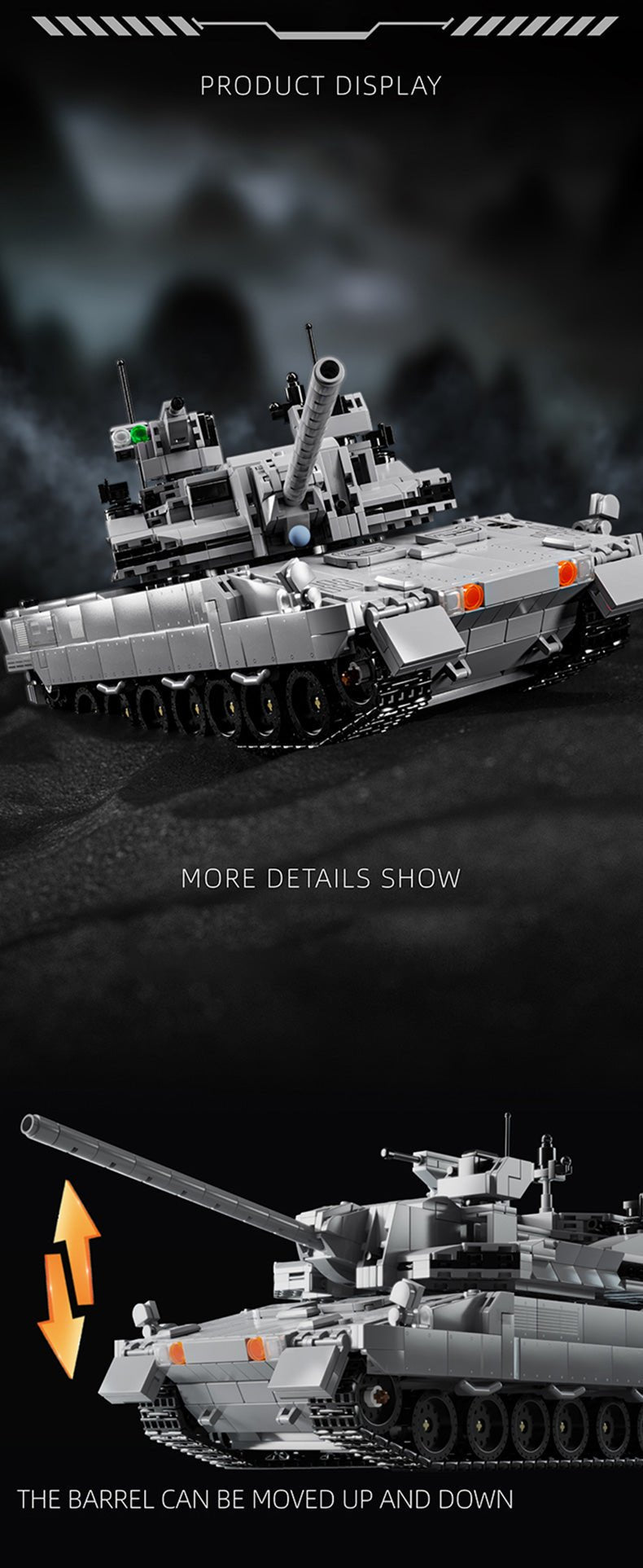 Enhanced Main Battle Tank - Building Set | Power Brickz