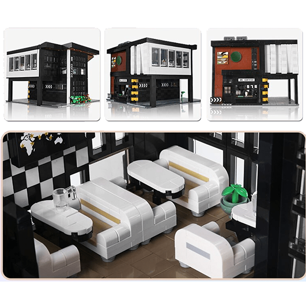 European Modern Cafe - Building Set | Power Brickz