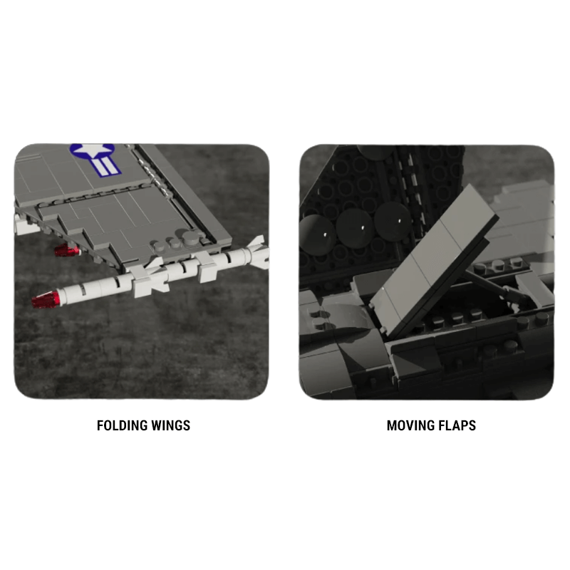 F18 Fighter Jet - Building Set | Power Brickz