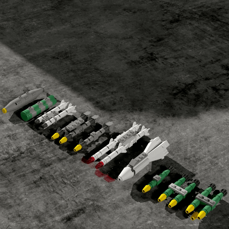 F18 Fighter Jet - Building Set | Power Brickz