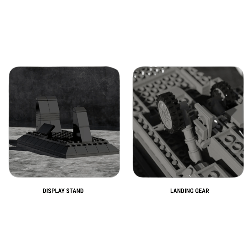 F18 Fighter Jet - Building Set | Power Brickz