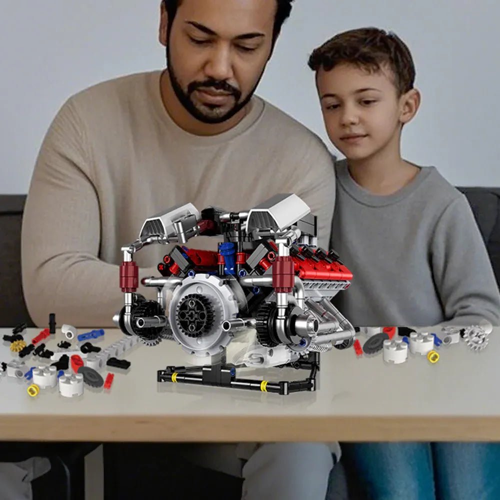 F40LM Le Mans V8 Engine | 700pcs - Power Brickz