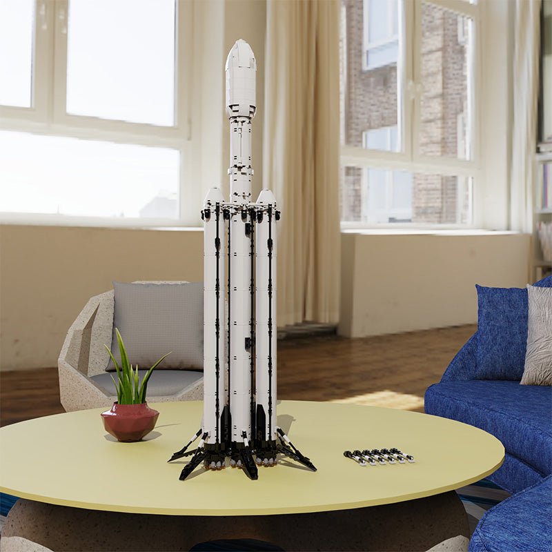 Falcon Heavy Rocket - Building Set | Power Brickz