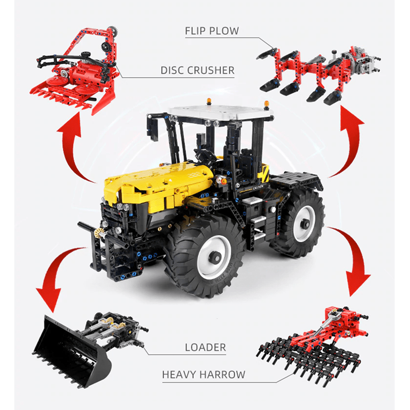 High-Speed Farm Tractor - Building Set | Power Brickz