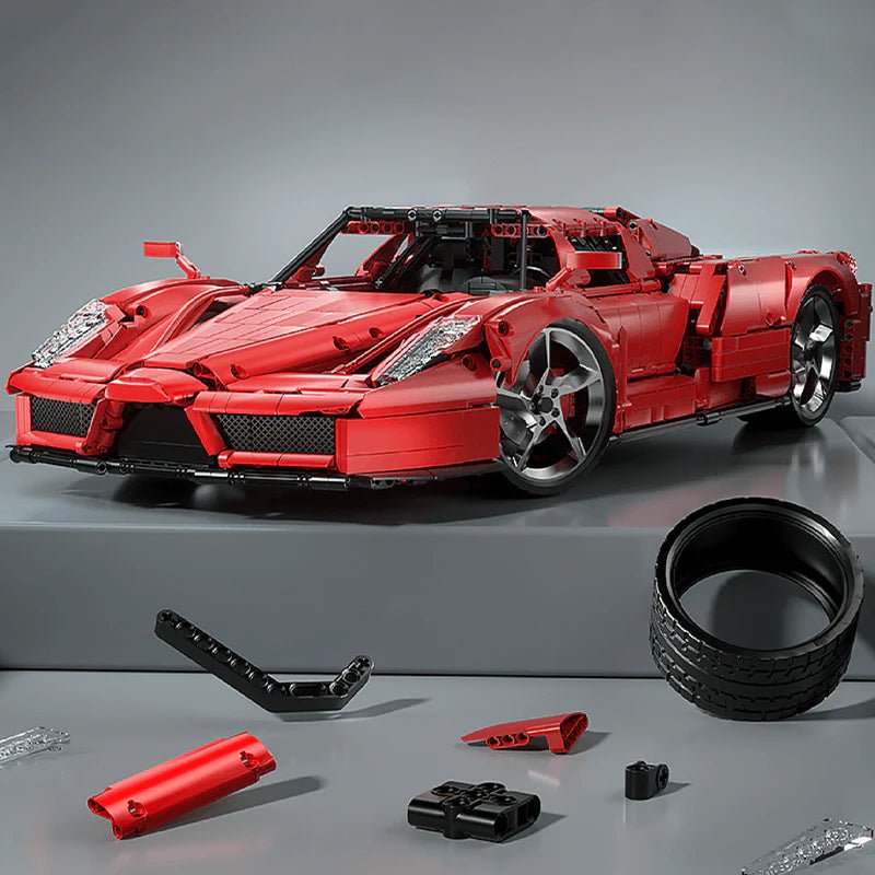 V6 Enzo FFlagship Supercar - Building Blocks Set | Power Brickz