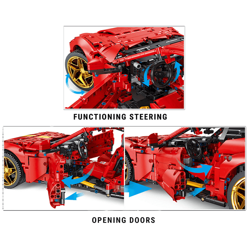 VFItalian Grand Tourer - Building Blocks Set | Power Brickz