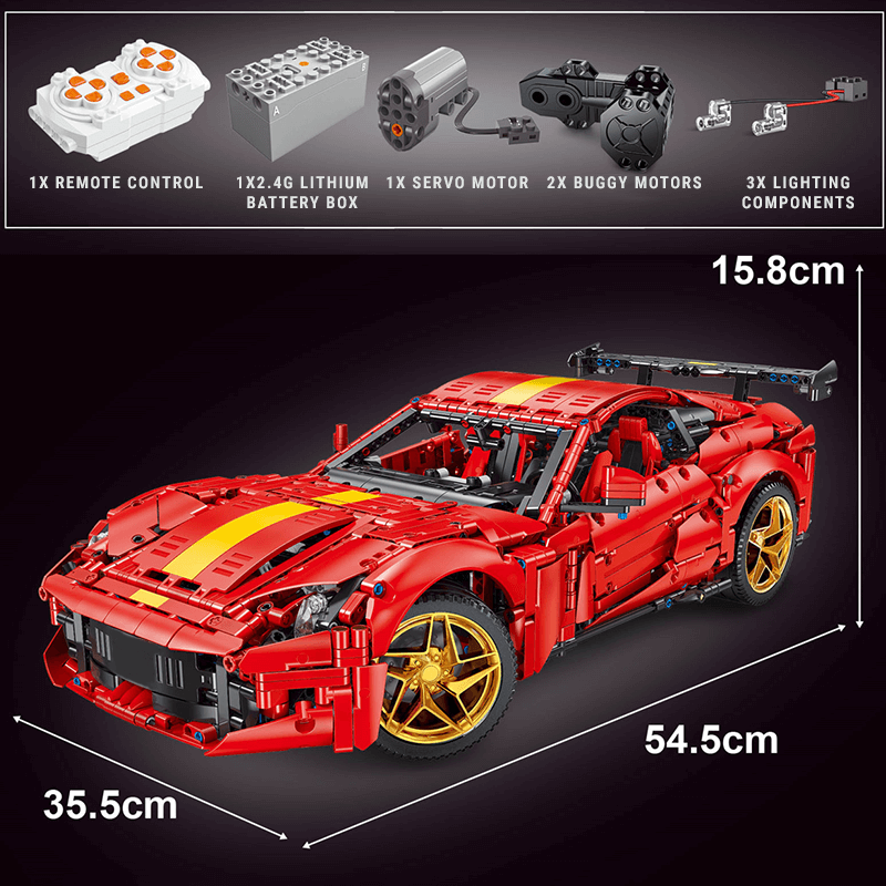VFItalian Grand Tourer - Building Blocks Set | Power Brickz