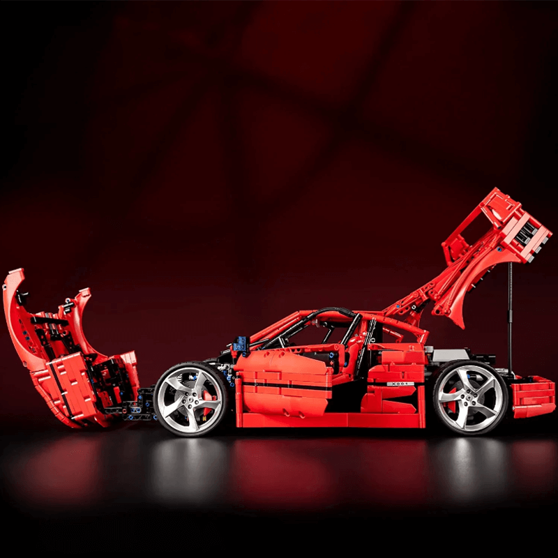 Twin-Turbo FSupercar Icon - Building Blocks Set | Power Brickz