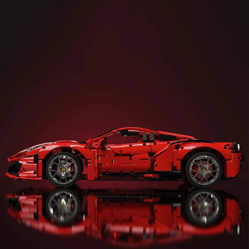 Mid-Engine V8 Supercar - Building Blocks Set | Power Brickz