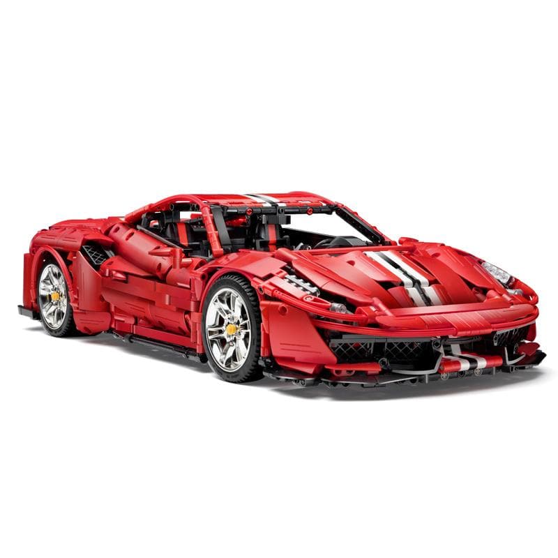 V8Italian Supercar Red - Building Blocks Set | Power Brickz