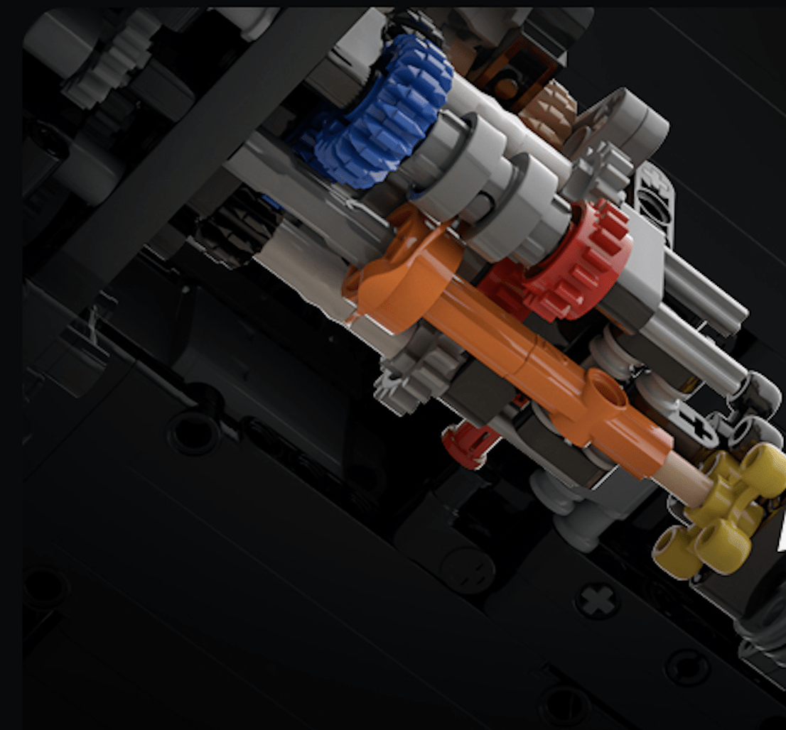 V8Italian Supercar Red - Building Blocks Set | Power Brickz