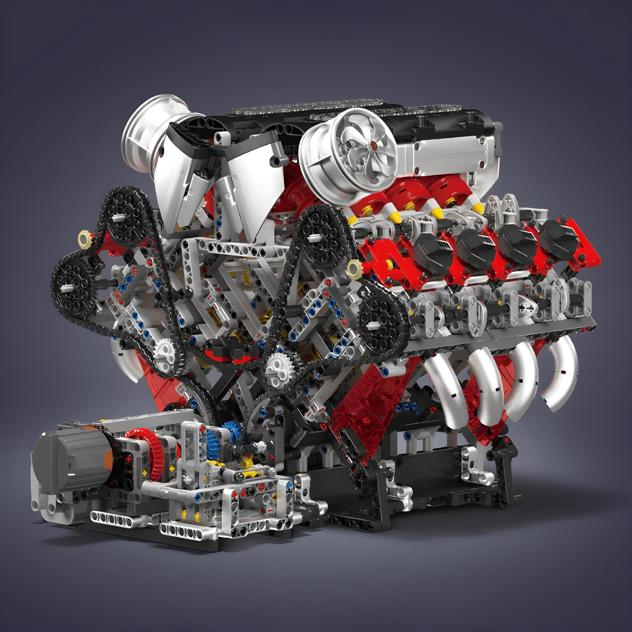 Ferrari F488 V8 Engine - Building Set | Power Brickz