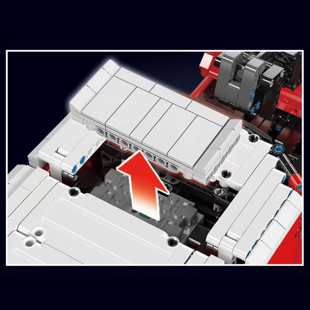 Fire Rescue Ladder Truck - Building Blocks Set | Power Brickz