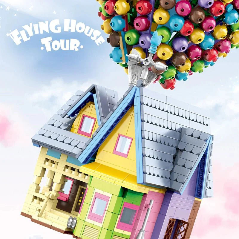 Flying Balloons House - Building Set | Power Brickz