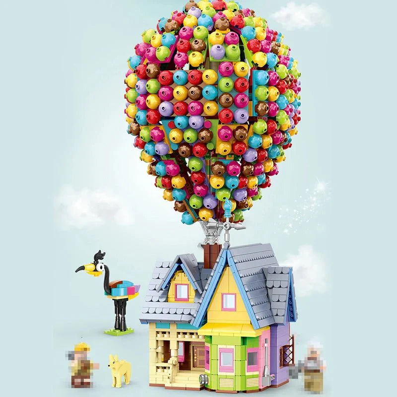Flying Balloons House - Building Set | Power Brickz