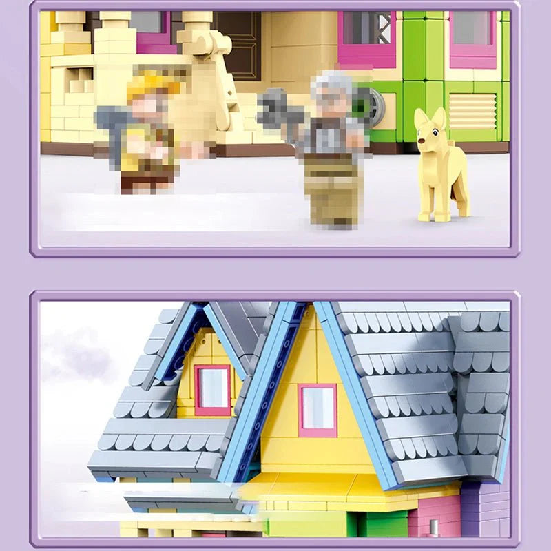 Flying Balloons House - Building Set | Power Brickz