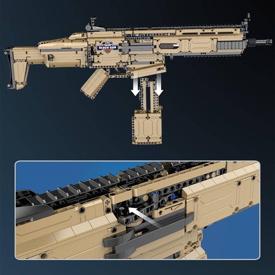 FN SCAR 17S Assault Rifle | 1406pcs - Power Brickz