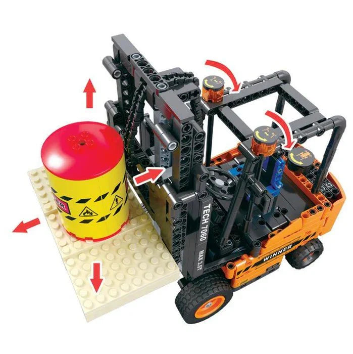 Warehouse Forklift Model - Building Set | Power Brickz