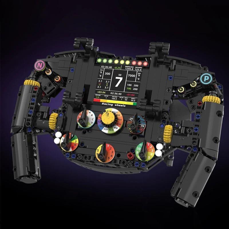 1:1 Formula Racing Steering Wheel - Building Blocks Set | Power Brickz