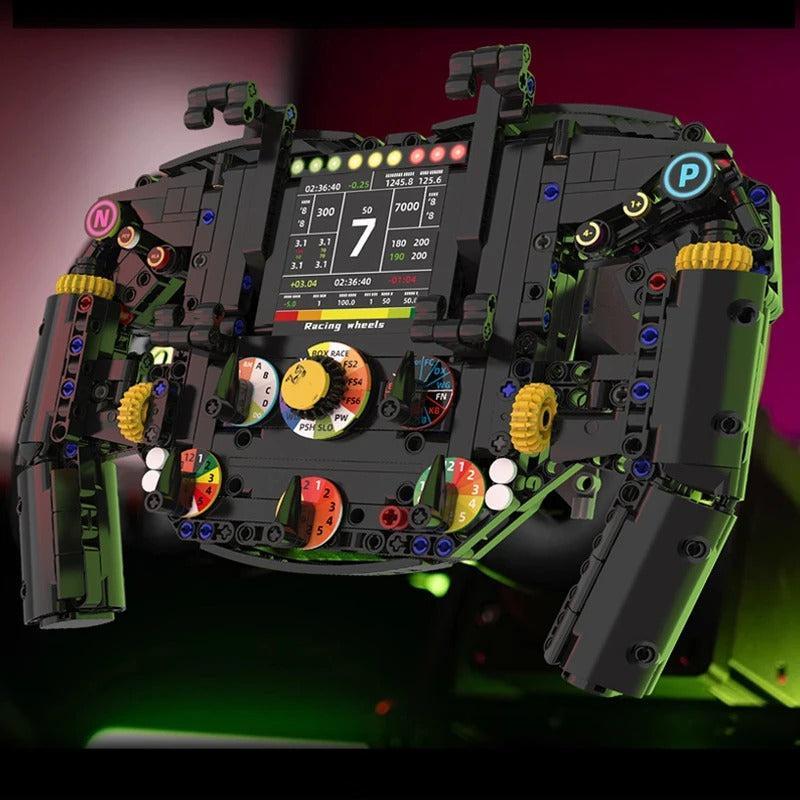 1:1 Formula Racing Steering Wheel - Building Blocks Set | Power Brickz
