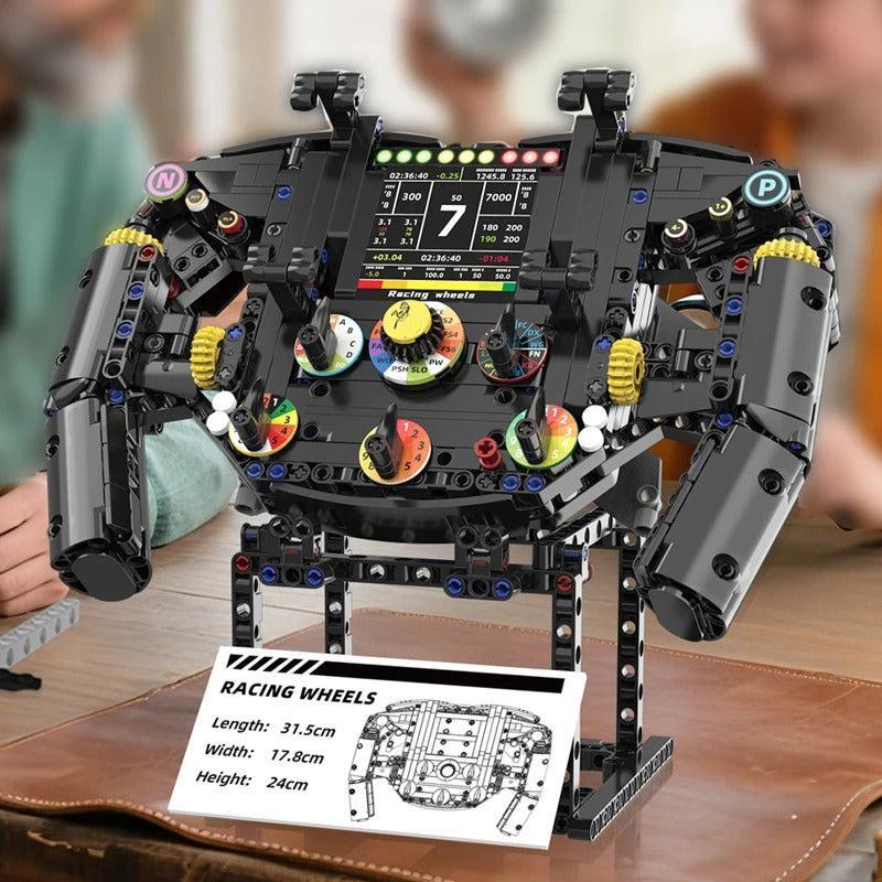 1:1 Formula Racing Steering Wheel - Building Blocks Set | Power Brickz