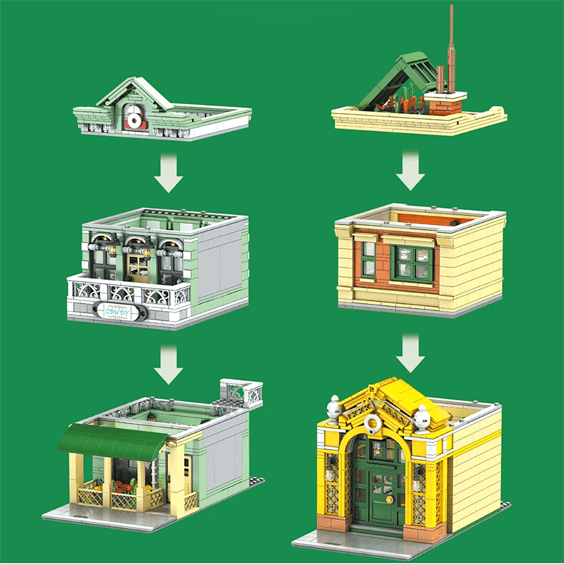 French Restaurant - Building Set | Power Brickz