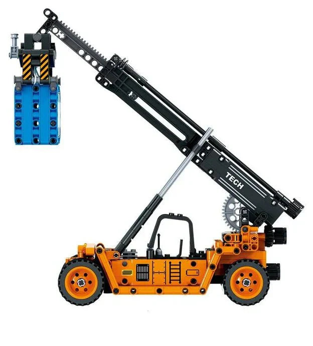 Front-Mounted Crane Truck - Building Set | Power Brickz