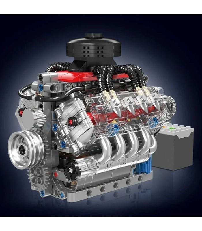 Functional LSX454 V8 Engine | 487pcs - Power Brickz