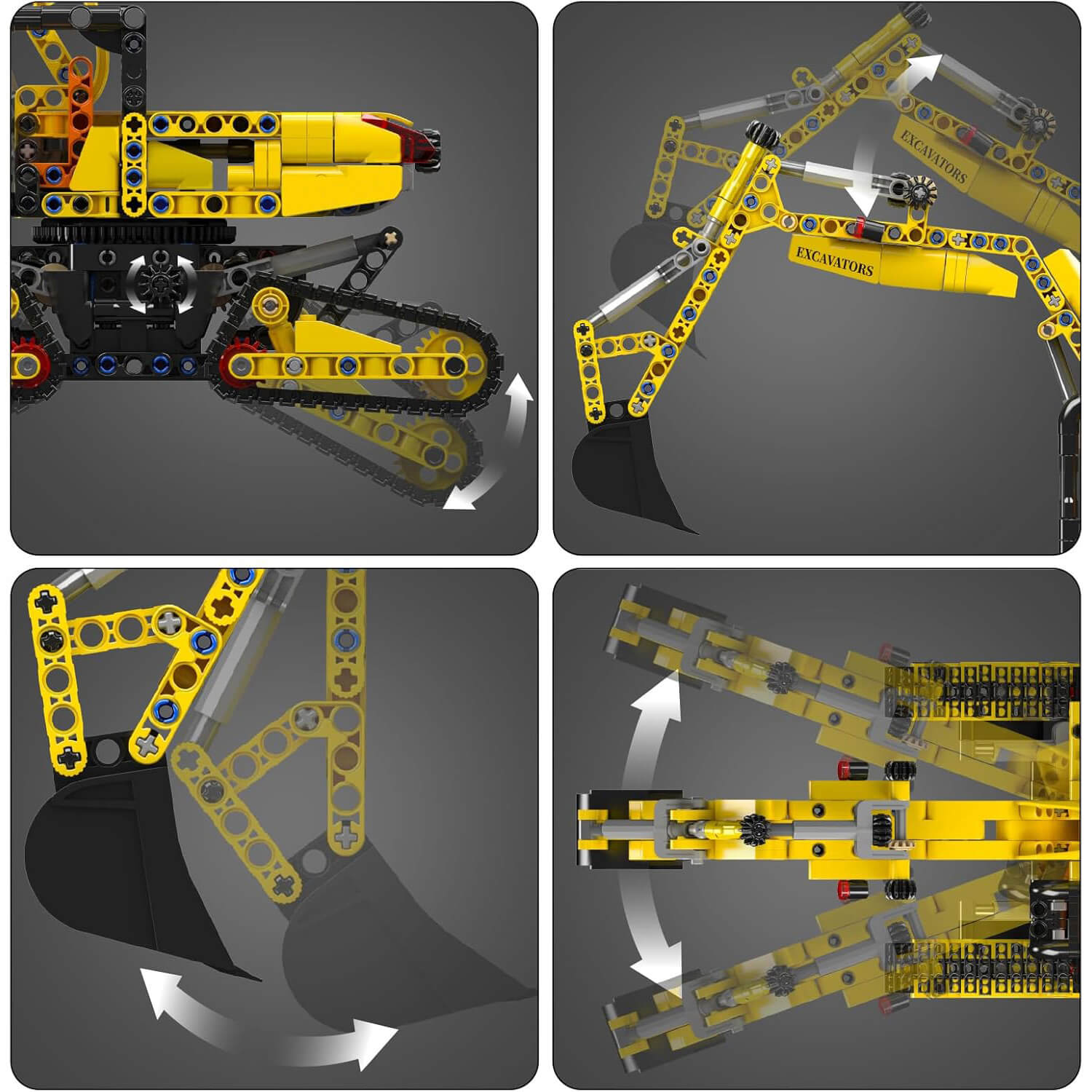 Futuristic Concept Excavator | 840pcs - Power Brickz