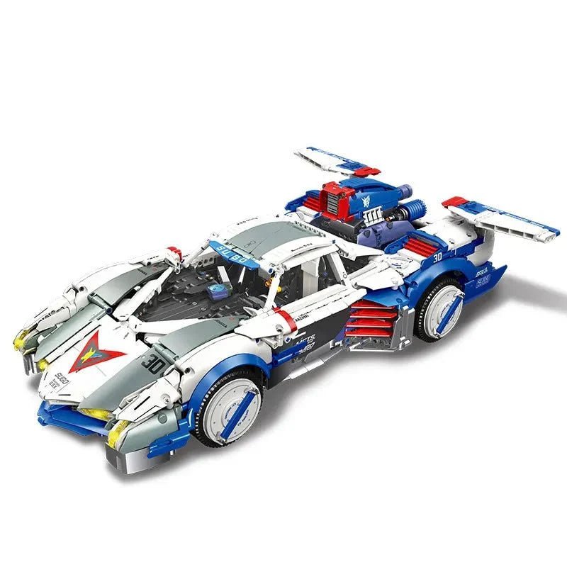 Futuristic Cyber GP Prototype - Building Blocks Set | Power Brickz