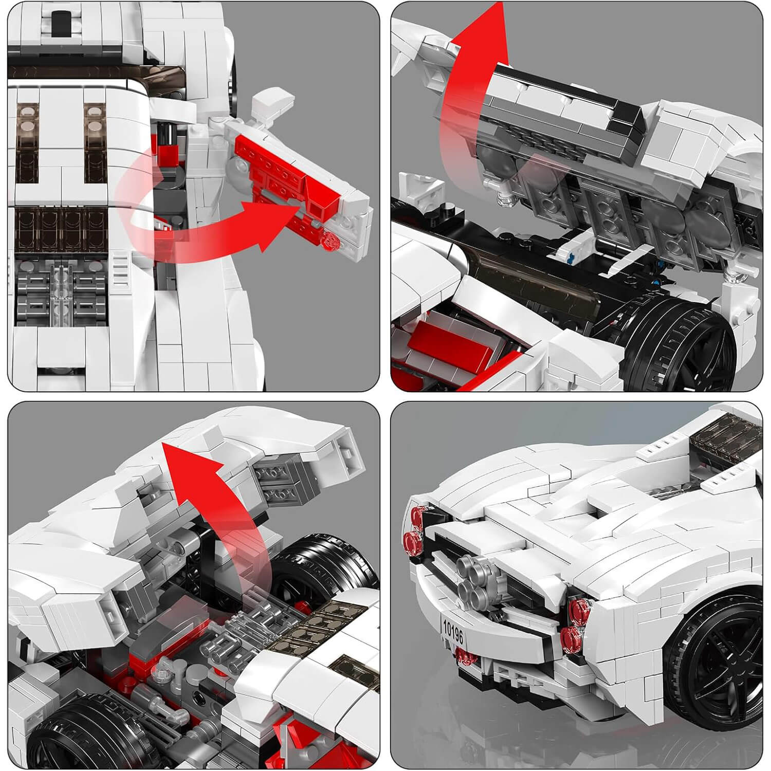 Futuristic Utopia VHyper GT - Building Blocks Set | Power Brickz