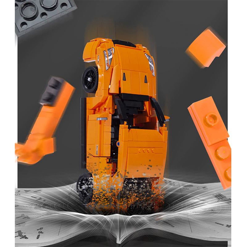 RGTR Godzilla Orange - Building Blocks Set | Power Brickz