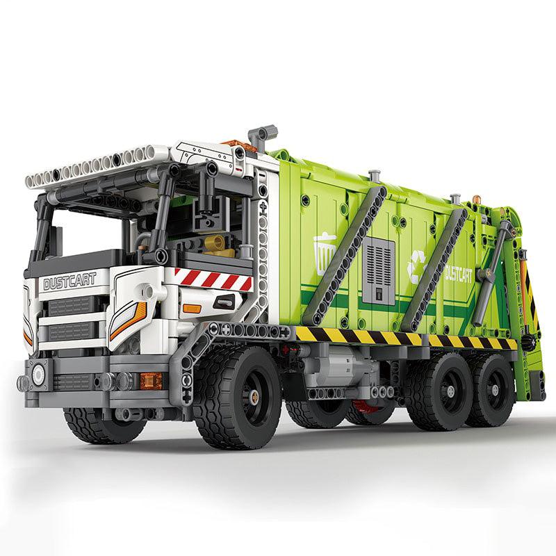 Urban Waste Collection Truck - Building Blocks Set | Power Brickz