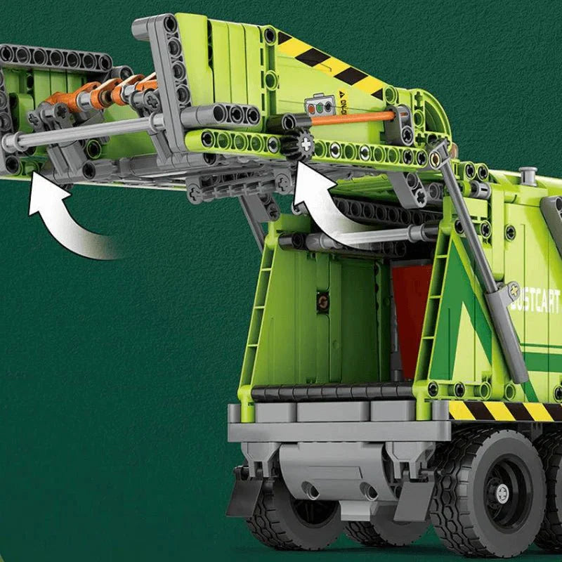 Urban Waste Collection Truck - Building Blocks Set | Power Brickz