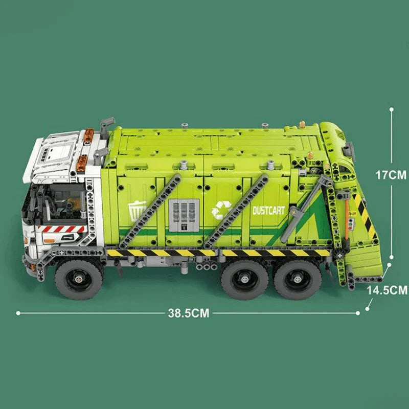 Urban Waste Collection Truck - Building Blocks Set | Power Brickz