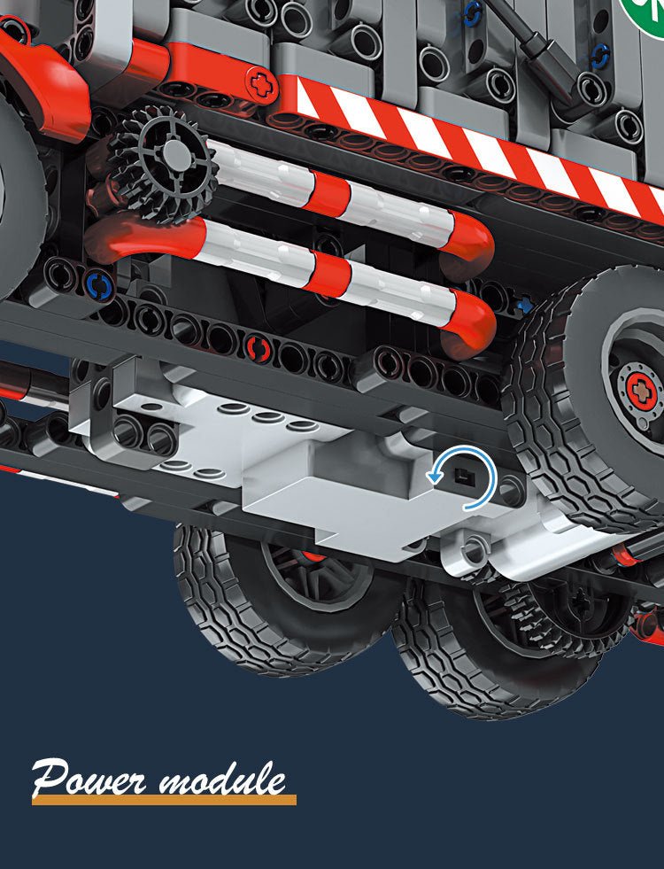 Urban Garbage Collection Truck - Building Blocks Set | Power Brickz