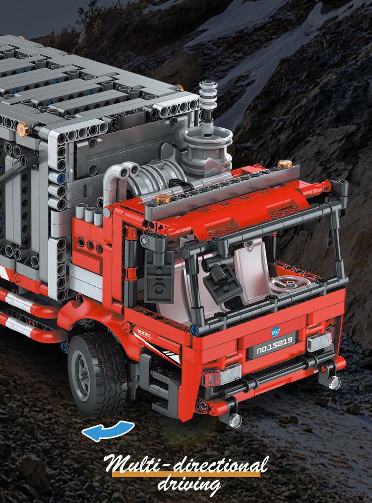 Urban Garbage Collection Truck - Building Blocks Set | Power Brickz