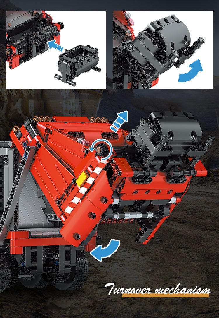 Urban Garbage Collection Truck - Building Blocks Set | Power Brickz